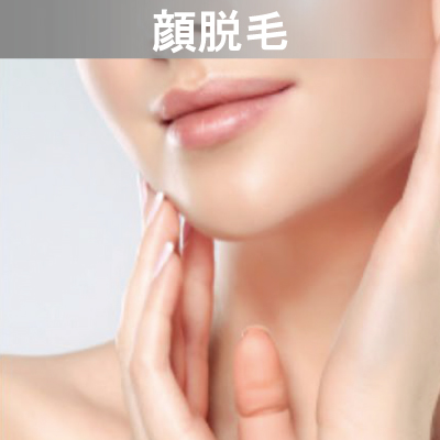 Eライト対応メニュー　顔脱毛